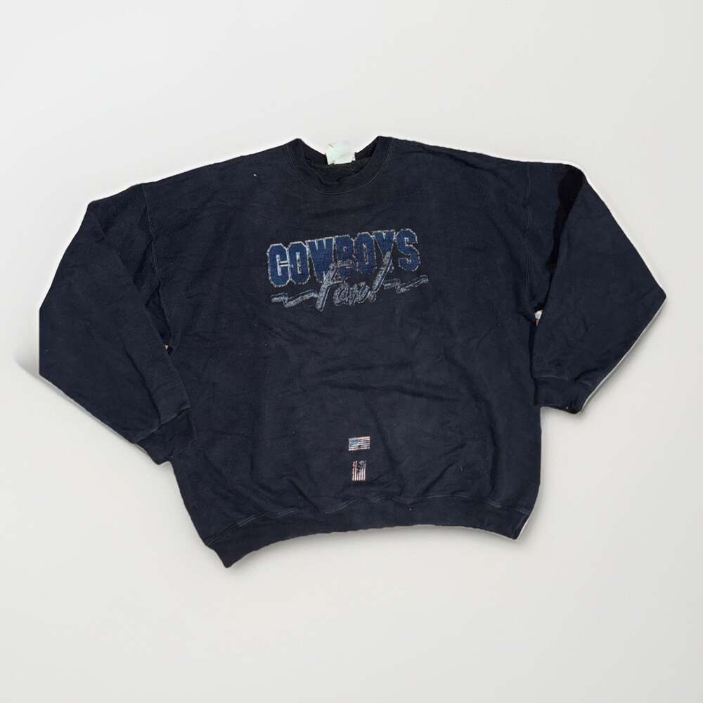VTG Dallas Cowboys Hanes Sweatshirt NFL Football Faded Graphic 90s Y2K Grunge